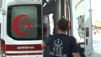 Kafasına Mermer Düşen İnşaat İşçisi Yaralandı