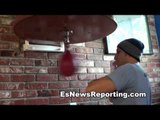 Adrien Broner vs John Molina Jr Molina In Camp Speed Bag - EsNews Boxing