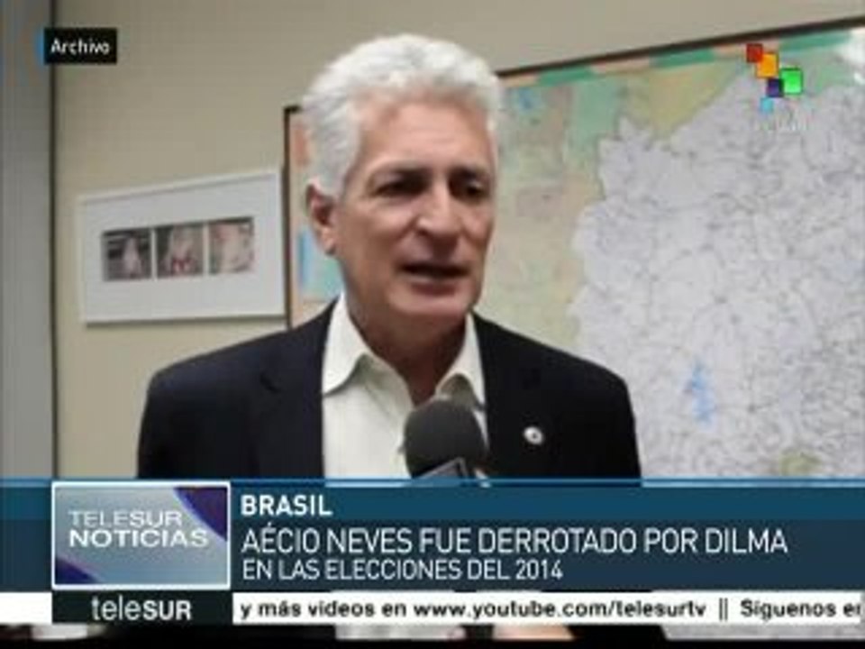 Brasileños cuestionan la gestión de Aecio Neves como funcionario