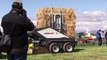 Equipo de Agricultura asombroso mundo moderno Mega Máquinas bala de heno Manejo del tractor cargado