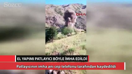 Bingöl'de tuzaklanmış patlayıcı imha edildi