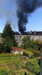 Périgueux, 11 juin 2017. Violent incendie rue Ribot