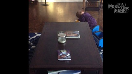 Little Girl Falls Asleep On Toy Train