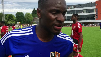 Verviers: l'interview de Paul José Mpoku à la mi temps du match de Gala Verviers Bruxelles