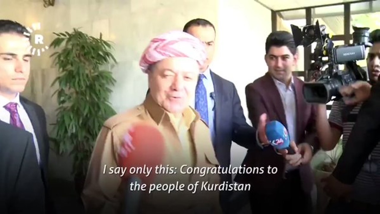 Kurdish President Masoud Barzani Calls for Referendum Vote on Independence