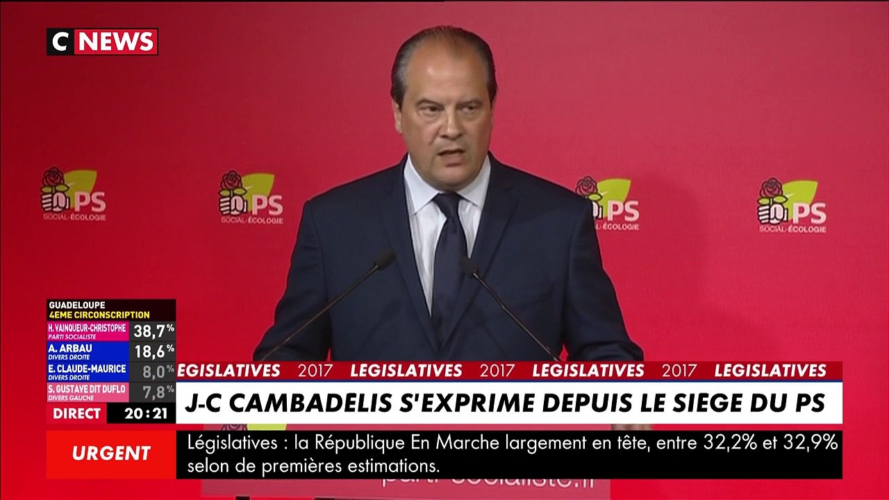 Déclaration de Jean-Christophe Cambadélis