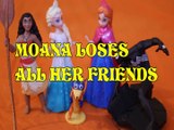 Toy MOANA LOSES ALL HER FRIENDS  SPIDERMAN ELSA ANNA FROZEN DISNEY SWIPER DORA THE EXPLORER