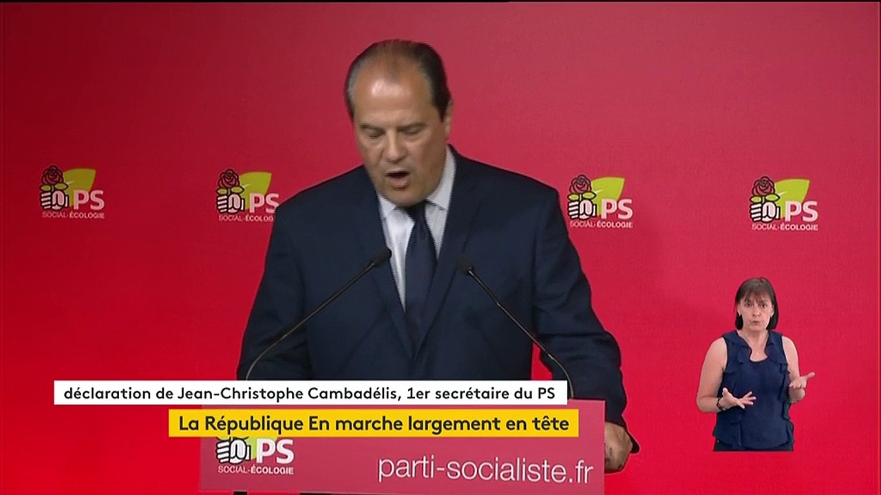 Législatives : Cambadélis regrette le "recul sans précédent" de la gauche au premier tour