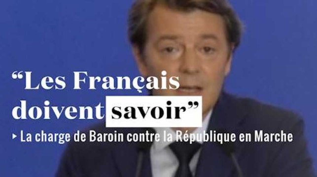 CSG, fonctionnaires : les Français doivent savoir : l'attaque de Baroin contre Macron