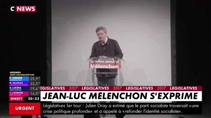 Download Video: Législatives 2017 : pour Jean-Luc Mélenchon, les résultats montrent 