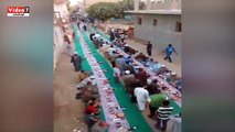 يوسف منصور والفنانة سهير رجب يحضران إفطارا 150 عامل نظافة لحزب حماة الوطن بالأقصر