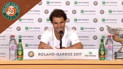 Roland Garros 2017 : Finale Conférence de presse Rafael Nadal
