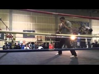 Rios vs Alvarado 3 Brandon rios media day workout in Denver - cobra productions