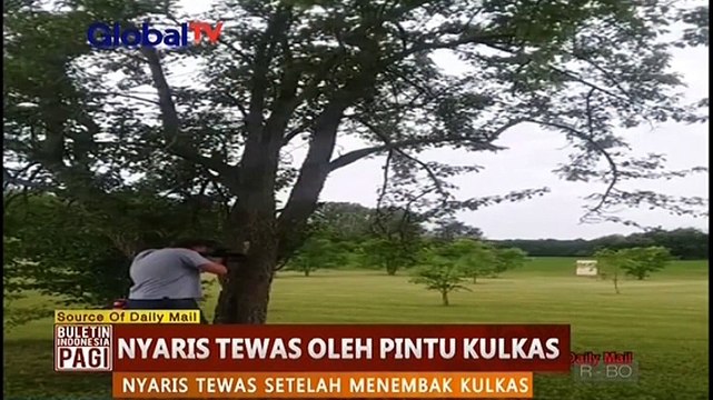 Kulkas Jadi Sasaran Tembak, Lihat Apa yang Terjadi
