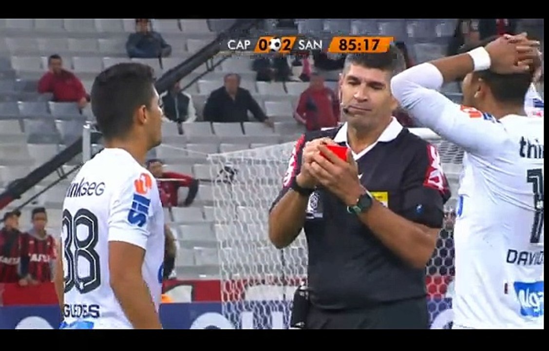 Atletico Paranaense - Santos - RED CARD