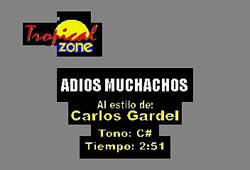 Adios Muchachos - Carlos Gardel (Karaoke)