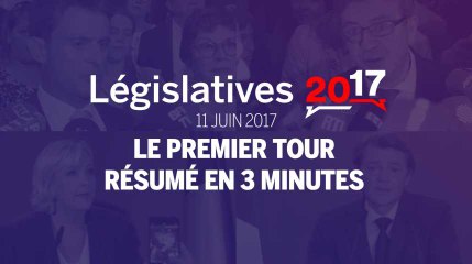 Législatives 2017 : la soirée du premier tour résumée en 3 minutes