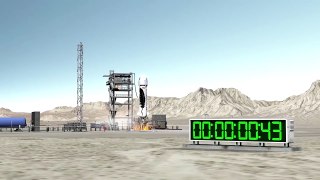 New Shepard Capsule Escape Animation