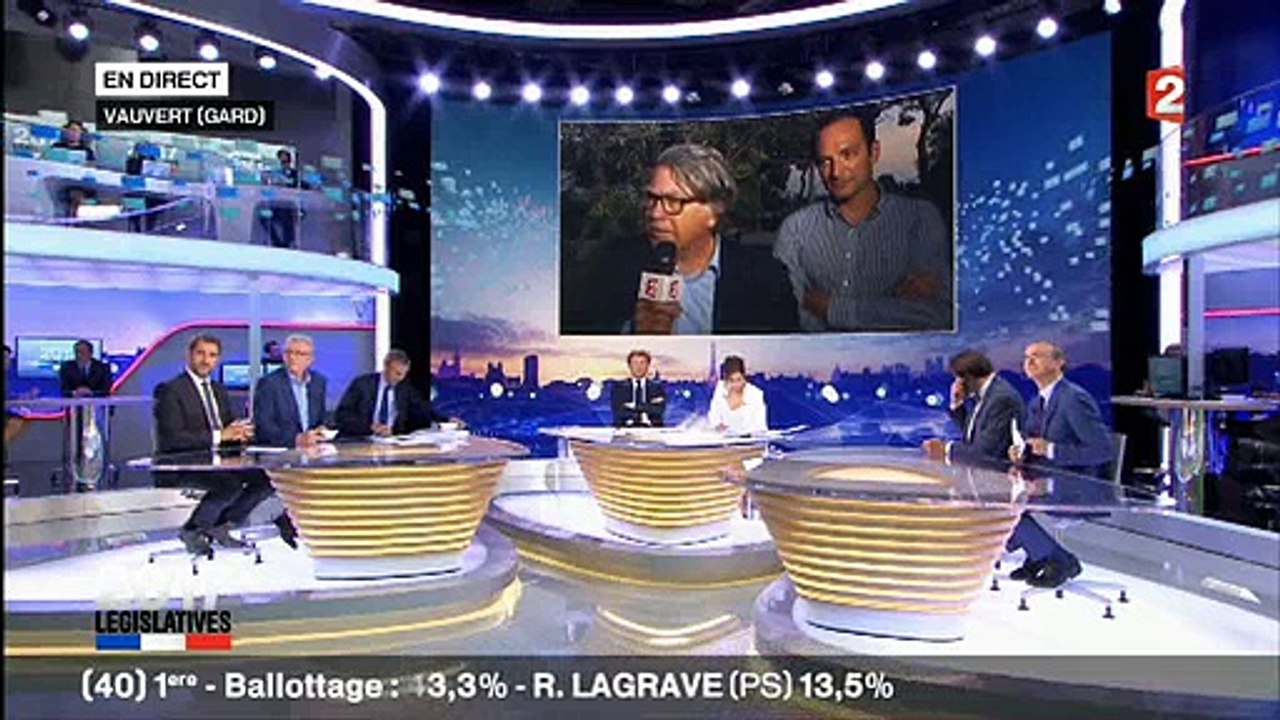 Législatives: Entre Gilbert Collard (FN) et Laurent Delahousse le courant ne passait pas vraiment