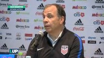 Bruce Arena en conferencia de prensa luego de conseguir el empate en el Estadio Azteca