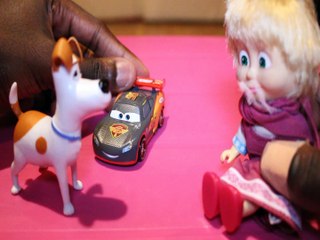 Toy MAX & MCQUEEN KIDNAP MASHA & THE BEAR'S BABY  + CARS 3 MCQUEEN SPIDERMAN ANNA FROZEN DISNEY