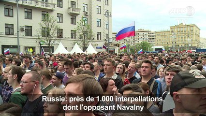 Russie: près de 1.000 interpellations, dont l'opposant Navalny