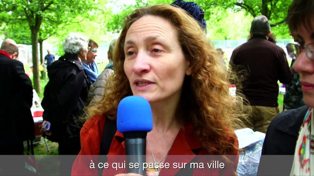 Présentation des projets du budget participatif par les porteurs de projet, le 13 mai 2017 au parc Pinel