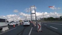 15 Temmuz Şehitler Köprüsü'ndeki Çalışma Nedeniyle Trafikte Yoğunluk Yaşanıyor