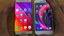 Samsung galaxy s7 edge vs Htc 10 spsdaeed test !!!!