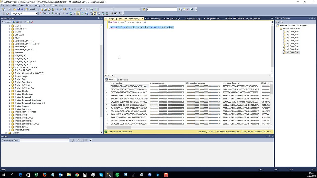 APPTB7012 - Finance Configuração Contas Correntes