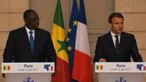 Déclaration conjointe d'Emmanuel Macron avec M. Macky SALL, Président de la République du Sénégal. - vidéo Dailymotion