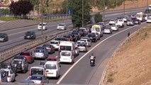 15 Temmuz Şehitler Köprüsü'nde Yapılan Çalışma Nedeniyle Trafik Durma Noktasına Geldi