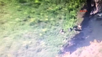 Hakkari -Şemdinli'de Teslim Olan 4 Teröristin Görüntüleri