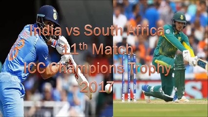 India vs South Africa full Match Highlights ICC CHAMPIONS TROPHY 2017