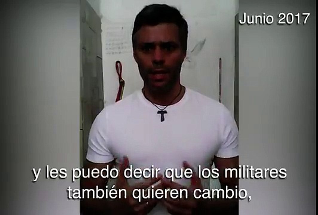 Venezuela: Leopoldo López pide a militares venezolanos "Rebelarse"