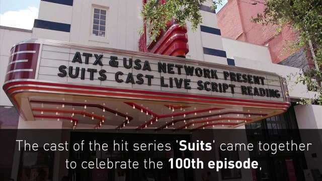 Meghan Markel and the cast of Suits celebrate 100th episode