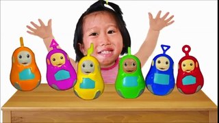 Apprendre les couleurs en anglais en chantant avec macha et les telétubbies