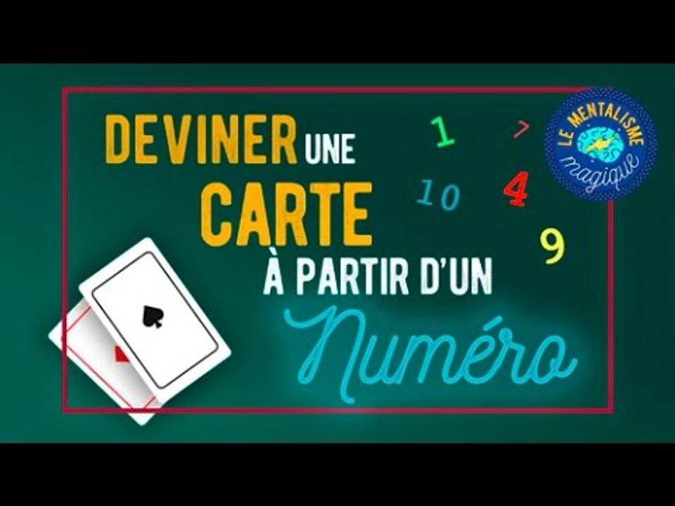 Trouver une carte à partir d'un numéro - Tour de magie expliqué par Fabien Olicard
