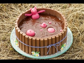 Gateau Bain De Boue De Cochons En Kit Kat Video Dailymotion