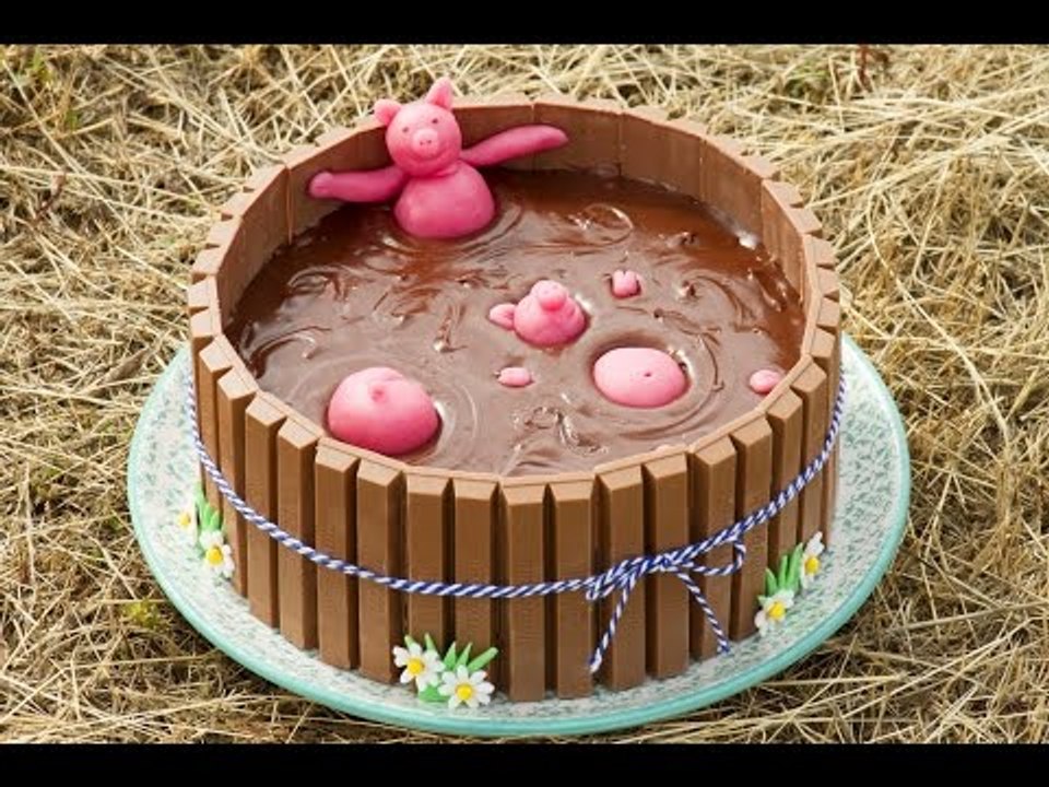 Gateau Bain De Boue De Cochons En Kit Kat Video Dailymotion