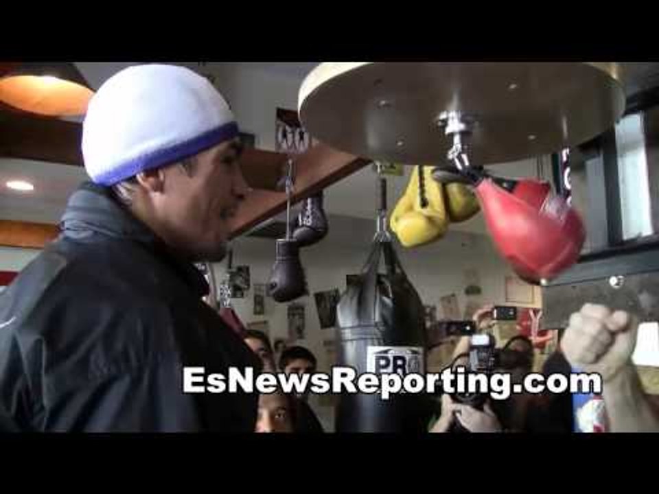 Juan Manuel Marquez Sick Power Pops Speedbag In one Punch - EsNews Boxing