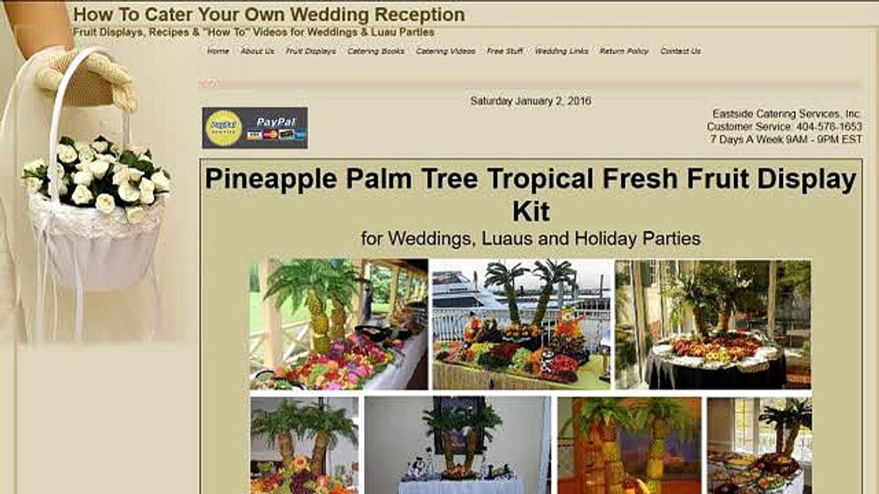 Pineapple Palm Tree Fruit Display Kit