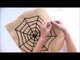 Bricolage Halloween : toile d'araignée géante