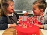 Gâteau d'anniversaire avec une décoration thème Pompier - Les P'tites Recettes