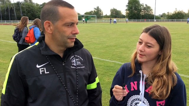 Interview de F LOPEZ du collège F DEL MARLE d'Aulnoye-Aymeries. Chpt de France UNSS de football, Juin 2017