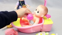 Kinetic Sand Cake Baby Doll Bath Time Learn Colors Play fgrDoh Toy Surprise Eggs
