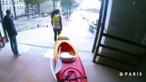 On a testé le kayak sur le bassin de la Villette