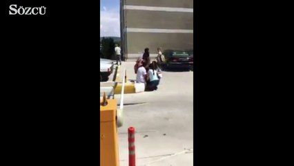 Urla hastanesinde deprme anı