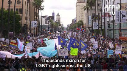 Thousands march for LGBT rights across the US