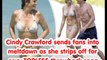 Supermodel Cindy Crawford sends fans into meltdown as she strips off for sexy TOPLESS throwback snap